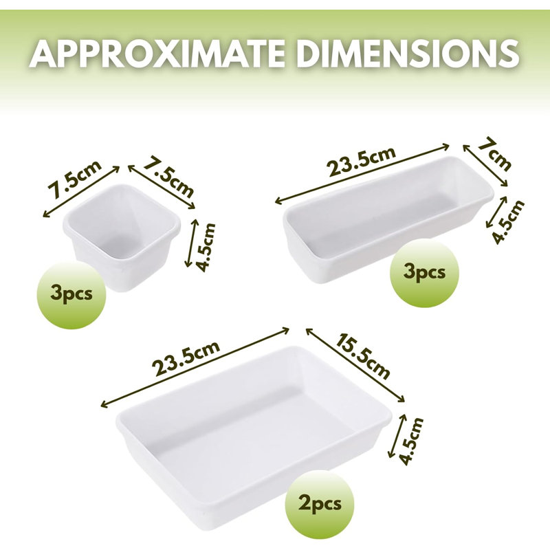 Morningside Drive Plastic Desk Organiser Set