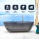 69'' x 30'' Runway Semi Transparent Resin Freestanding Soaking Bathtub
