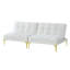 Tissu convertible futon avec pieds en métal