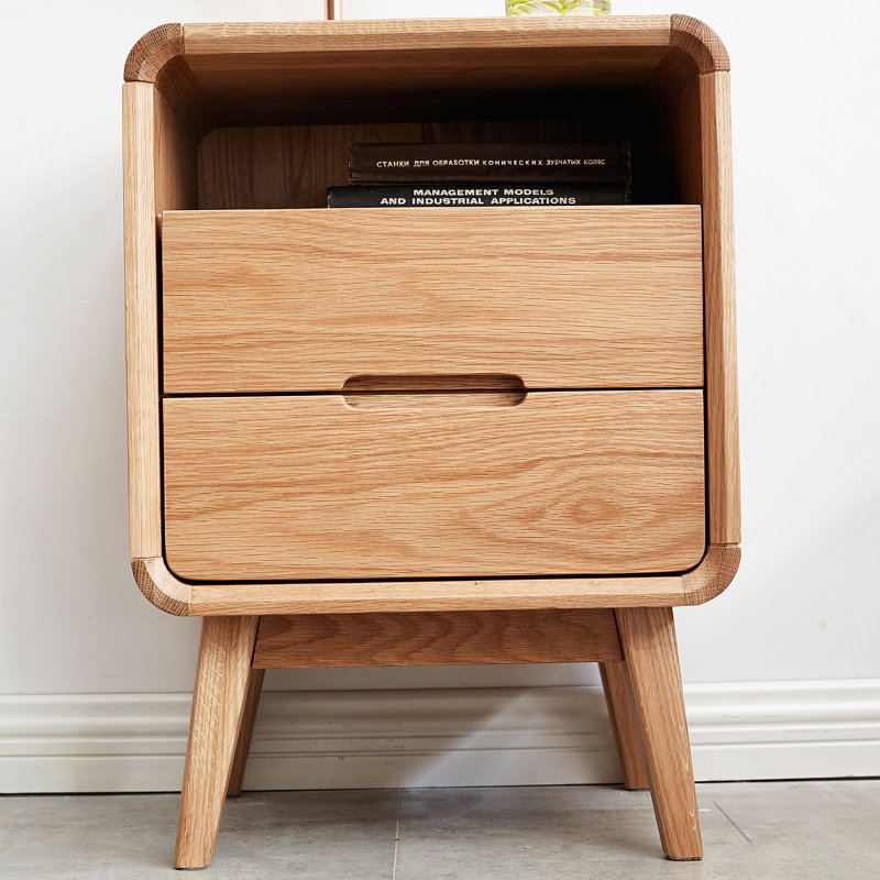 Armoire de chevet en bois massif Pure