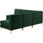 Canapé modulaire réversible en velours de 85,5 po de largeur Enson-743019092