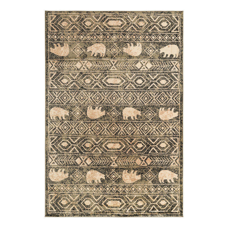 Ieshaa Indoor Rug, Rectangle 6'1" x 9'
