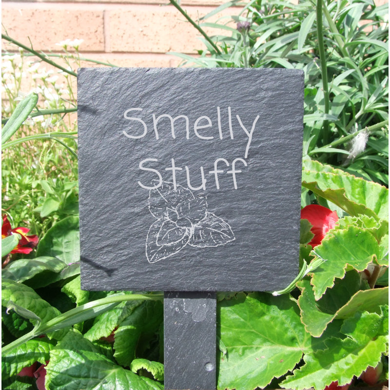 Krum Stone Plants & Flowers Garden Sign