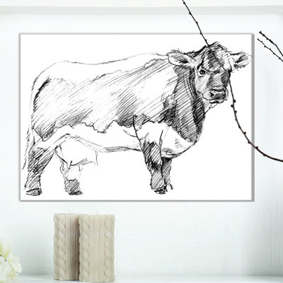 " Hand Drawn Dairy Cow "