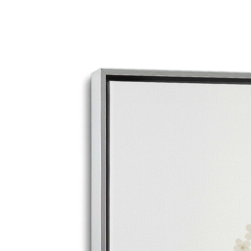 «Anne's Lace II» par House Fenway, reproduction d'art, L 36 x H 48, Silver, Toile avec cadre