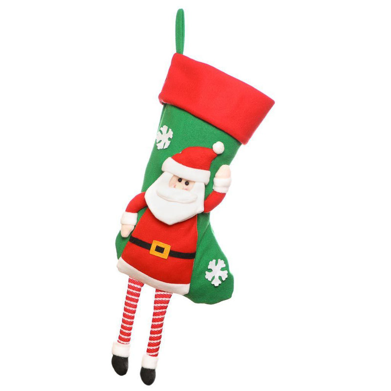 Santa Hanging Legs Christmas Stocking