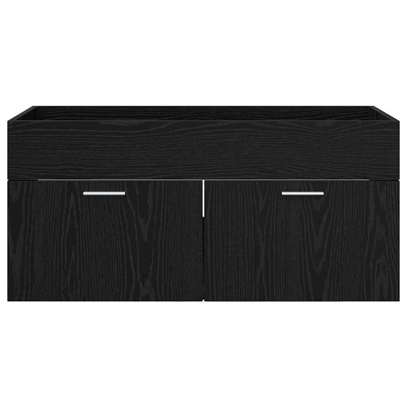 100cm Bathroom Vanity Base Only, Black Oak