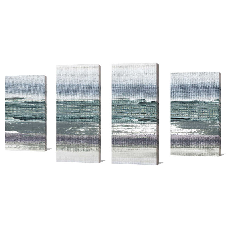 « sahara i », reproduction de peinture à l’acrylique à multiples images sur toile, H 38 po x l 72 po x P 1,5 po