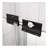 Bathtub Bypass shower door, sliding door, with 1/4" tempered glass and 56"-60"x58"-112318681