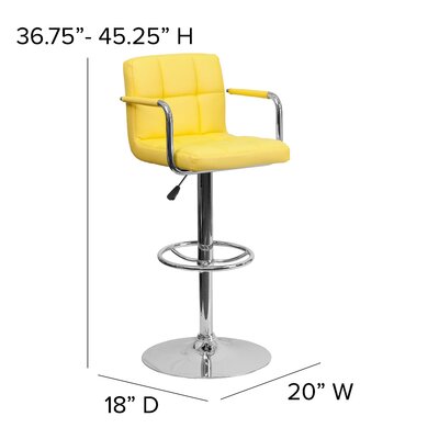 Flash Furniture Adjustable Height Swivel Bar Stool & Reviews | Wayfair