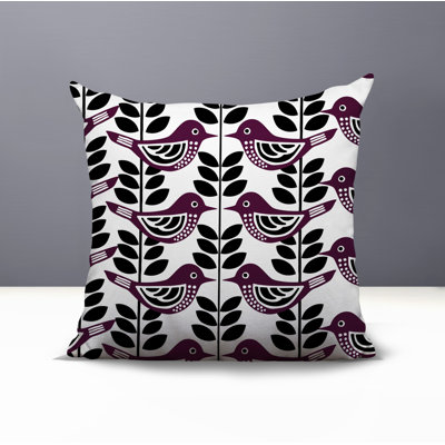 Kandice Bird Reversible Indoor/Outdoor Square Pillow