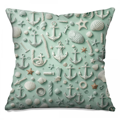 Coussins Shells Anchors Rope Seashells