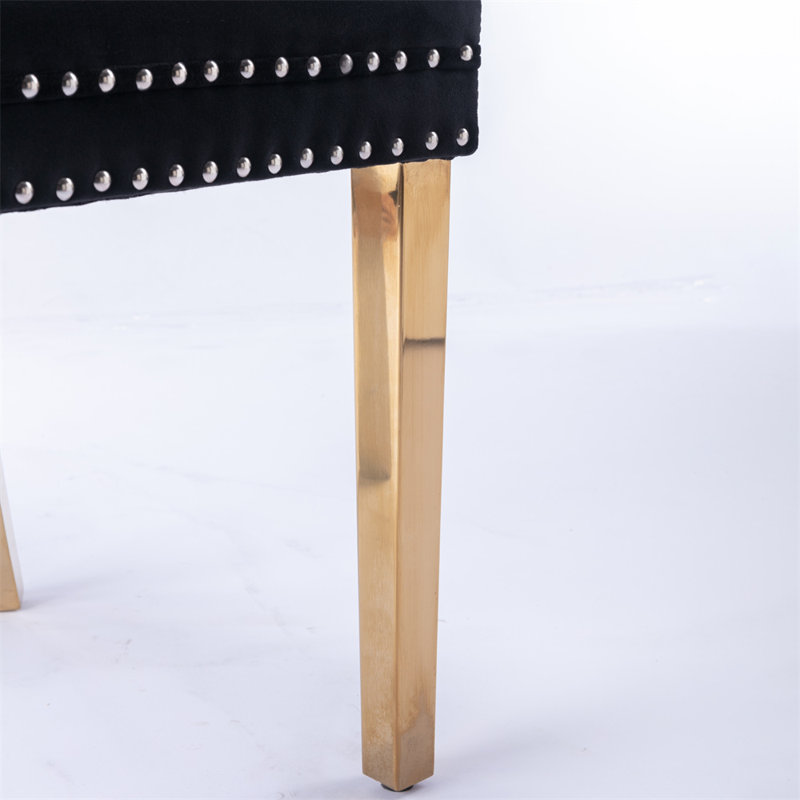 Chaise d'appoint rembourrée en velours Giambattista