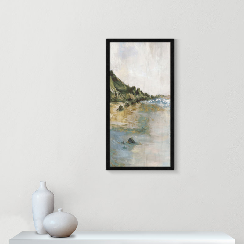 Impression «Tide’s Edge» par Casa Fine Arts, Noir, noir, noir, noir, H 31 po x l 16 po x P 0,75 po
