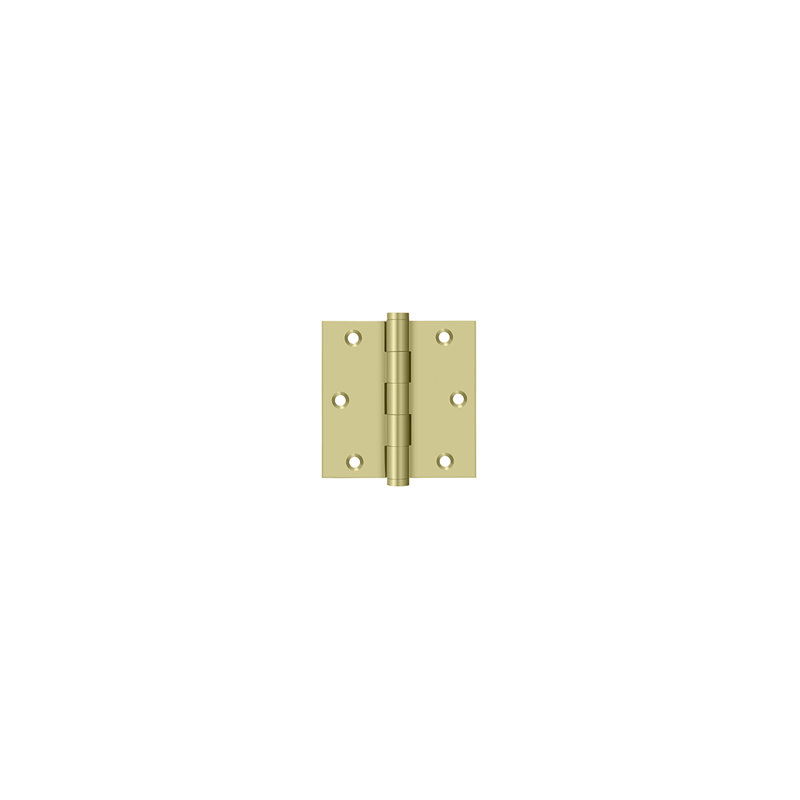 102'' x 102'' Butt Bearing Hinge, Unlacruered Brass