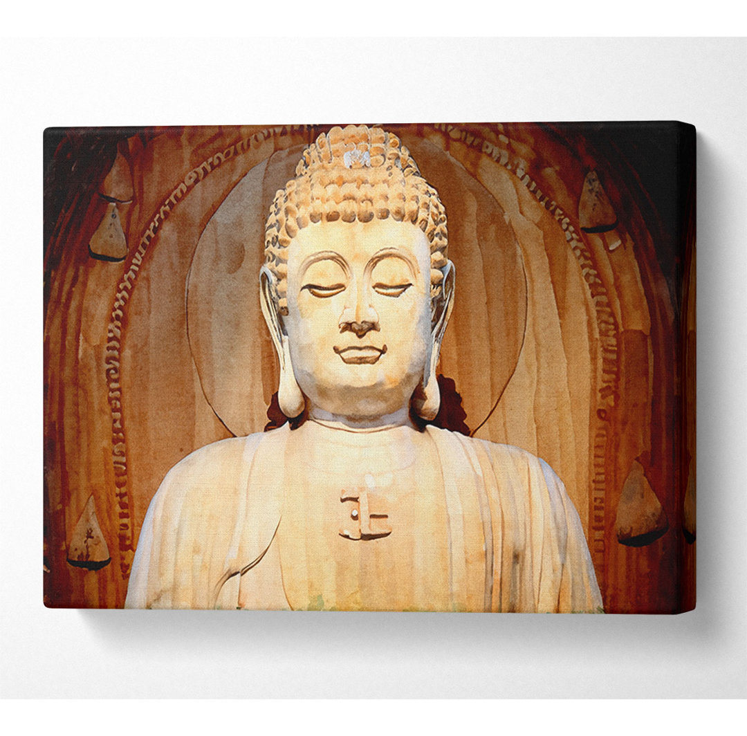 Buddha Gesicht Statue - Druck