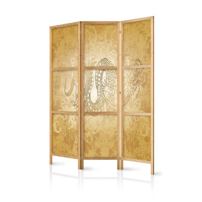 135cm W x 171cm H 3 - Panel Solid Wood Folding Room Divider