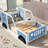 Classic Car-Shaped Platform Bed With Wheels-1907237448