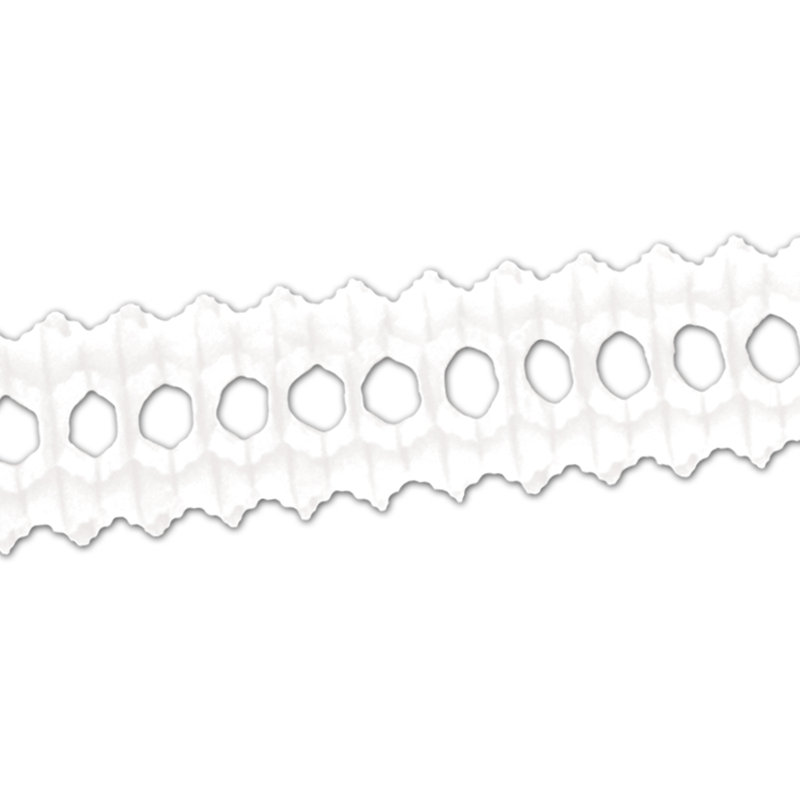 Guirlande de fantaisie, Rose / blanc, 1 pi
