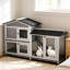 Cage mobile pour animaux, clapier en bois-123829756