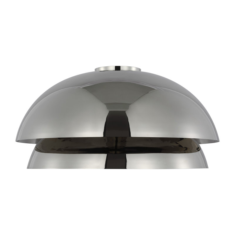 Shanti 1 - Light LED Flush Mount, Polished Nickel