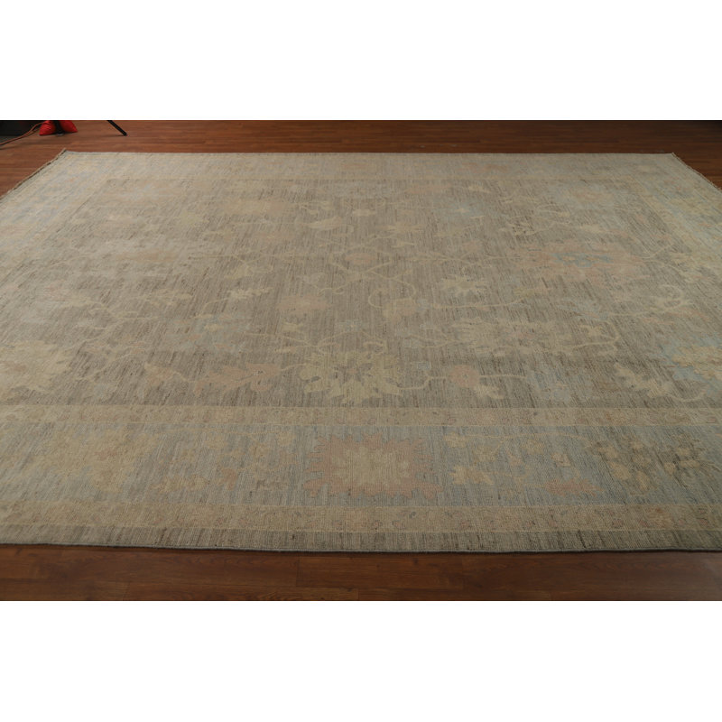 Vegetable Dye Oushak Turkish Large Rug 10x14
