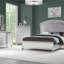Lit en tissu et finition platine Maverick-426685869