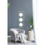 Décoration murale en miroir - or et blanc, design moderne, 15,75 x 42,42 pouces décor avec miroirs, cadre blanc, touche contemporaine,
