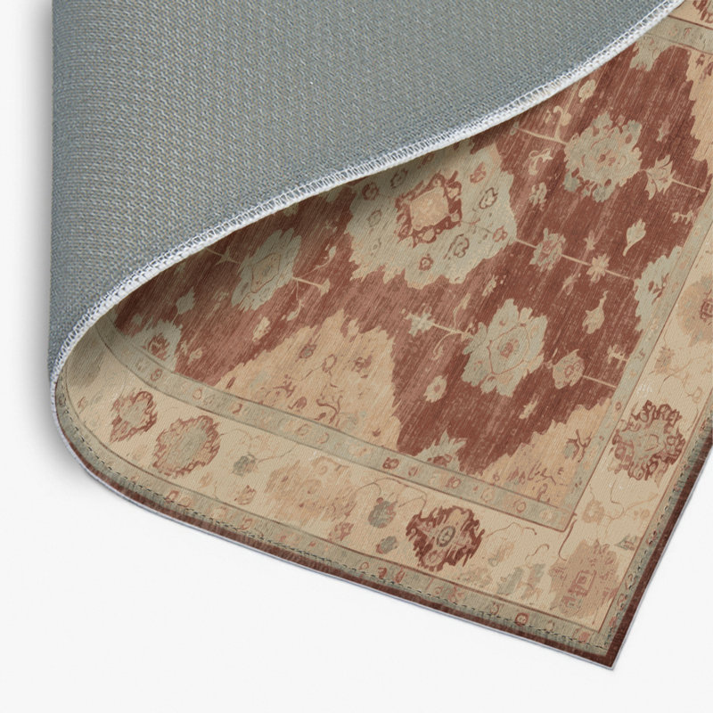Tapis intérieur et extérieur brun Overdyed, Rectangulaire 2 pi x 3 pi