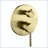 10-Inch Wall Mounted Rain Shower System with Handheld, Brushed Gold
