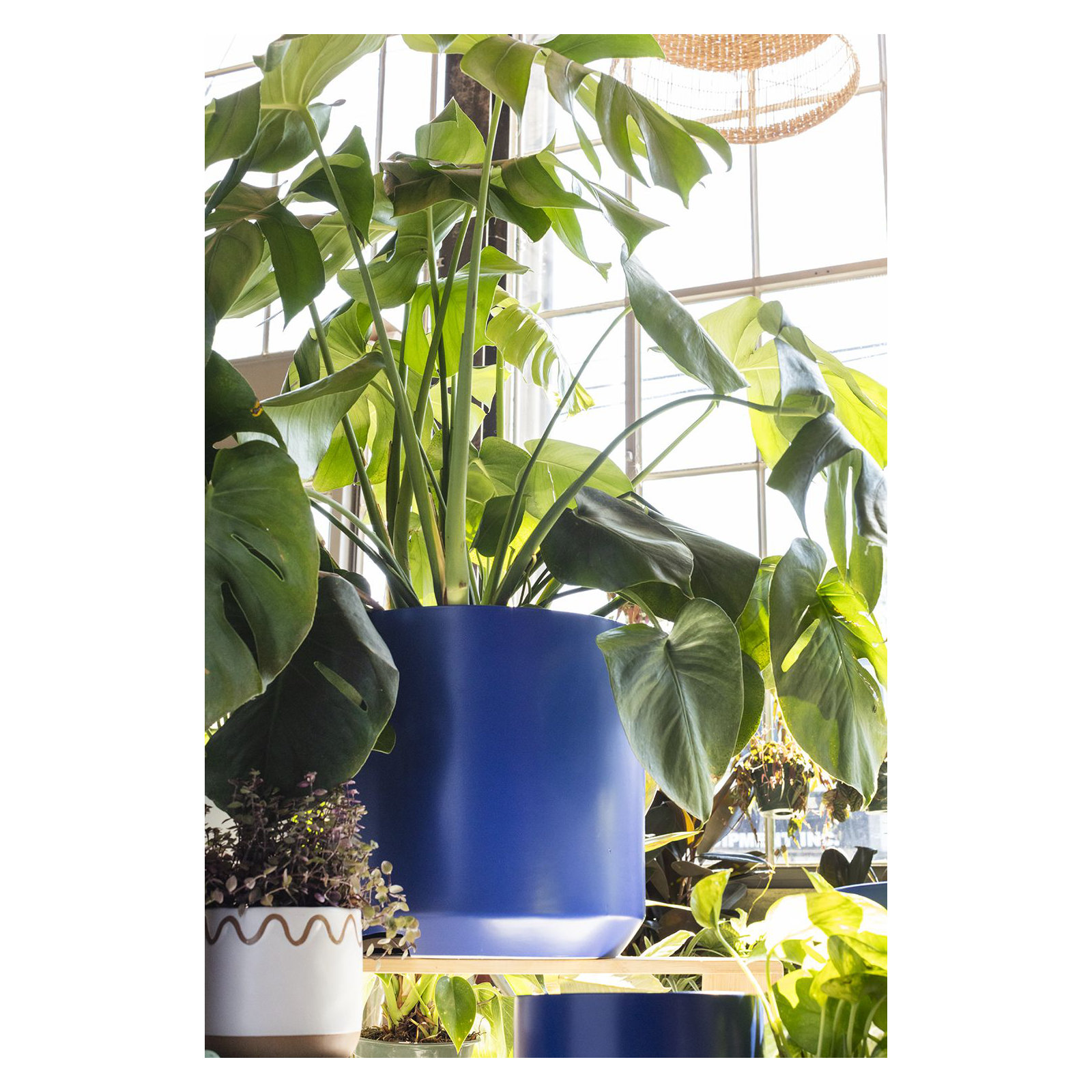 Parsons Handmade Ceramic Pot Planter, Blue