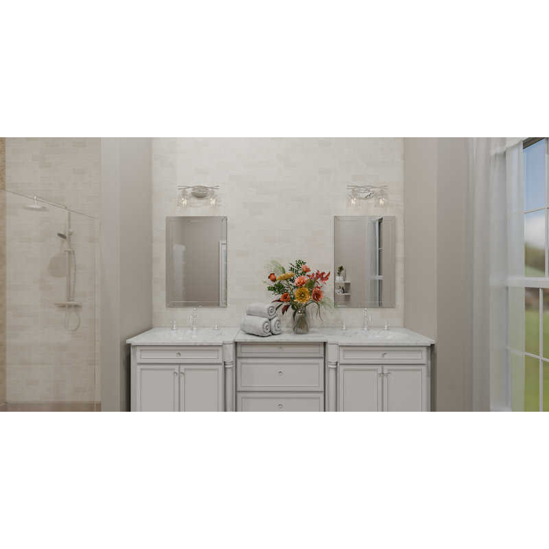 Junice 2-Light Polished Chrome Bath Light