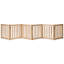 Barrière autoportante pliable pour chien en bois massif, 6 panneaux d'une hauteur de 24 pouces-88357168-90636805