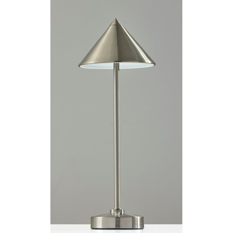 Lampe de table sans fil à DEL Ritchie, Argent argent