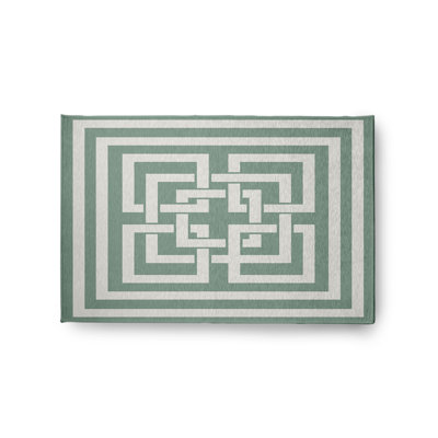 Pasty Chenille Geometric Indoor Rug