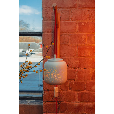 Filton Ceramic Plug-in Armed Sconce