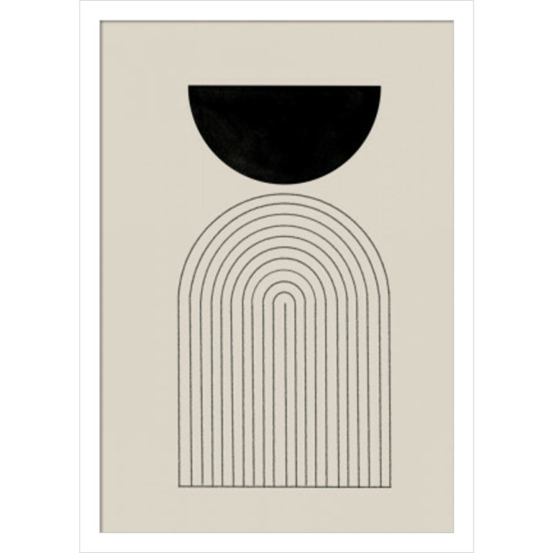 BaB No 1 by The MIUUS STUDIO, White, 21" H x 15" W x 1" D