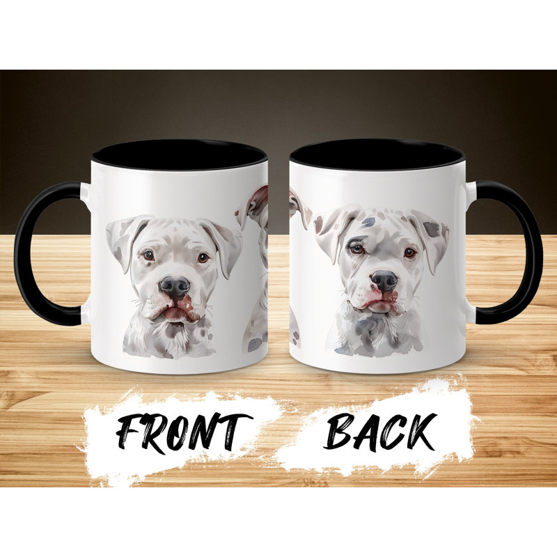 Three American Bulldog Design 11oz Coffee Mug, 2