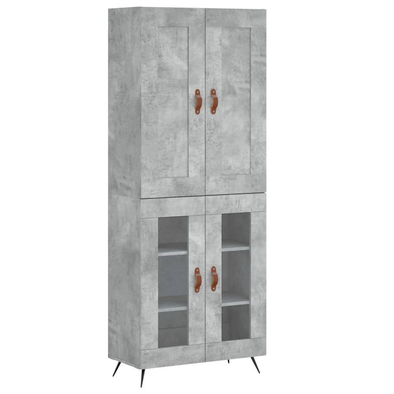 Hortence 69.5cm Sideboard, Concrete Grey