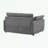 Chenille Single Sofa with pillow-1190390867