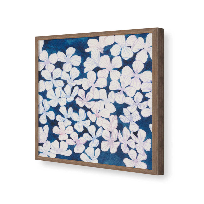 «New Moon Vinca I» par Grace Popp, reproduction d'art, H 20 po x l 20 po, Impression sur cadre ouvert sans papier mat, Brun