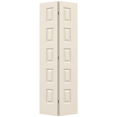 Primed 5-Panel Rockport Hollow Core Moulded Bifold Door