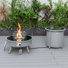 Walbrooke Round Propane Smokeless Fire Pit Table with Hidden Fuel Tank
