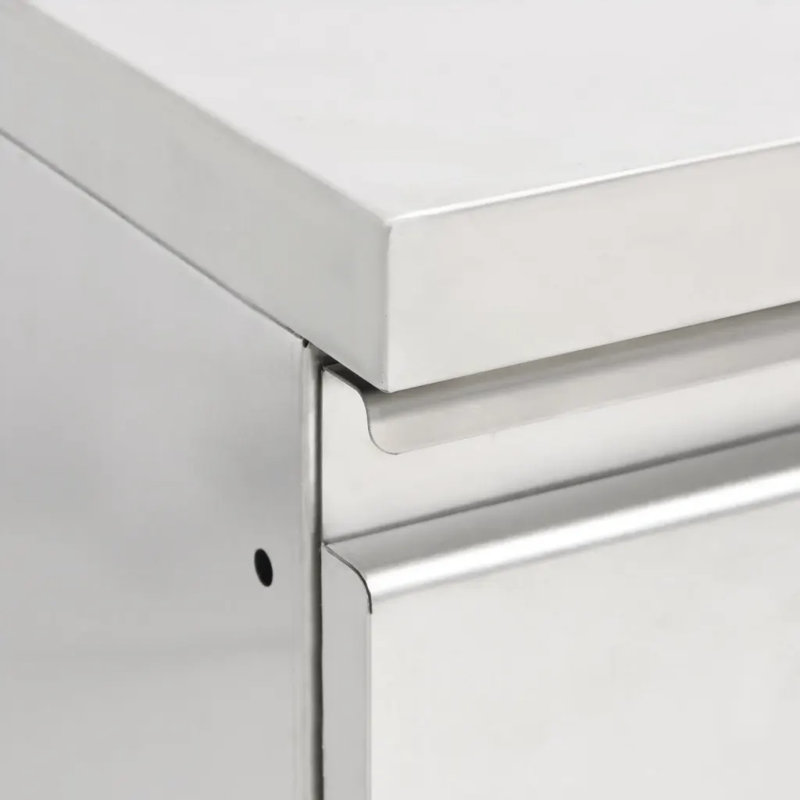 Audeline 96cm Kitchen Pantry, Silver