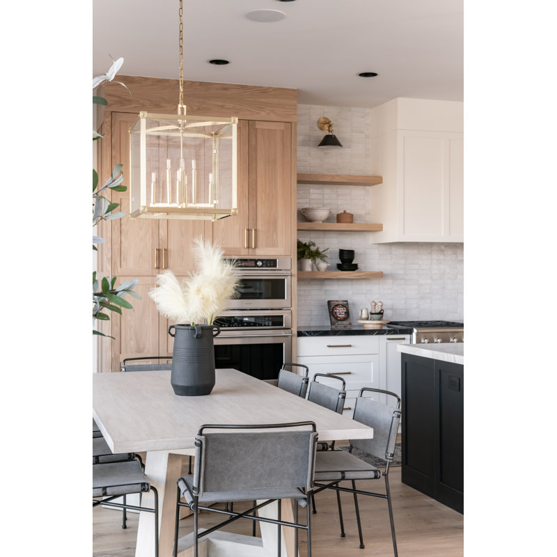 Forsyth 8 - Light Chandelier, Aged Brass