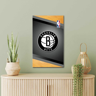 Brooklyn Nets NBA Canvas Wall Art – Officially Licensed Basketball Team Print – Ready to Hang