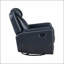 Fauteuil inclinable et pivotant moderne bleu, revêtement en similicuir respirant pour un confort et un style ultimes