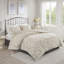 Édredon ravissant de style taupe très grand / très grand en chenille de coton de style Shabby Chic-126060105-126060108