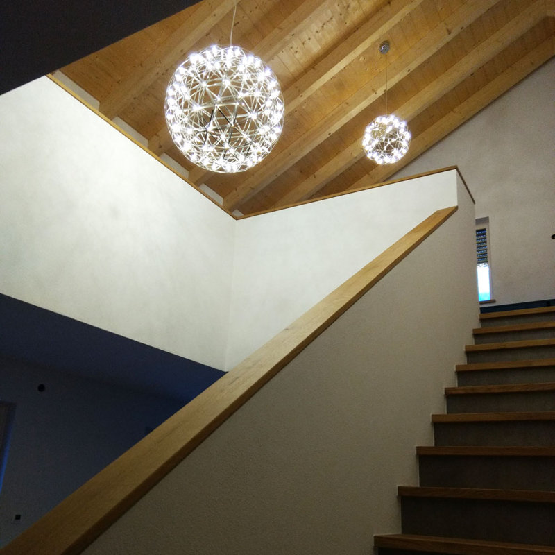 Atom 50 LED hanging lamp Dimmable, Gold Colours
