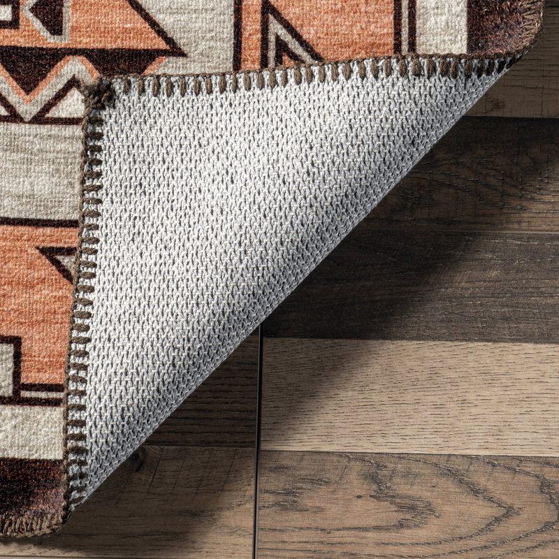 Calliope SpinClean Bohemian Machine Washable Area Rug, Rectangle 4' x 6'